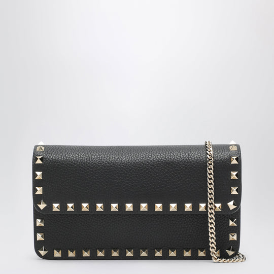 Pouch With Black Rockstud Chain