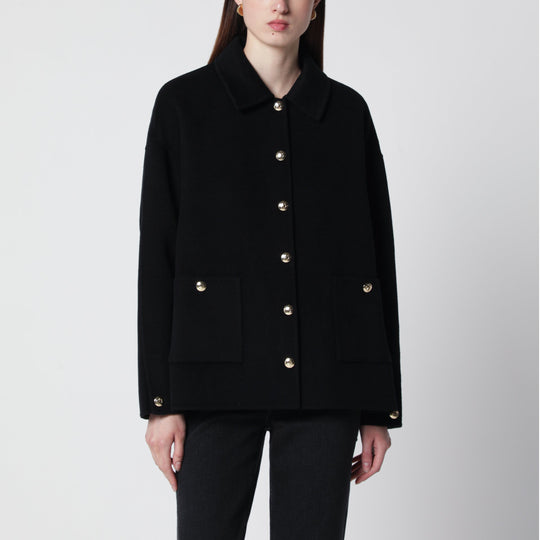 Black Wool And Cashmere Jacket