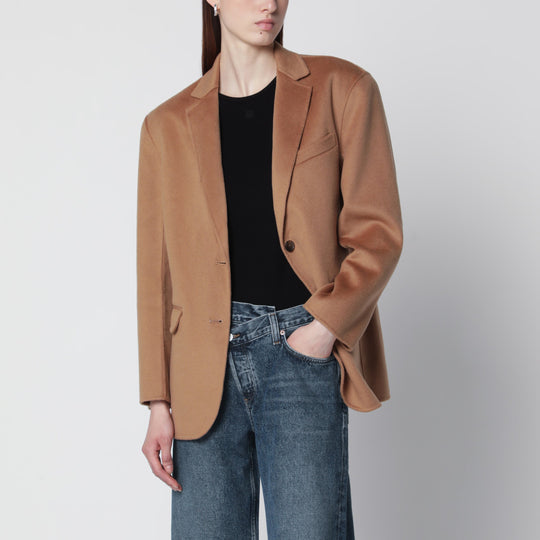 Quinn Blazer In Wool And Cashmere, Camel