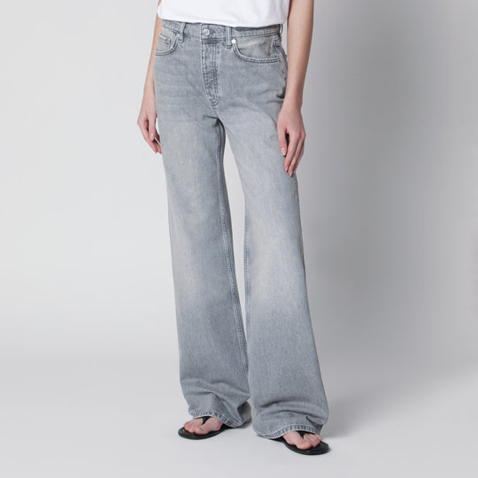 Jeans Hugh High-Rise In Light Grey Denim