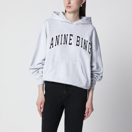 Harvey New Classic Oversized Cotton Hoodie In Grey