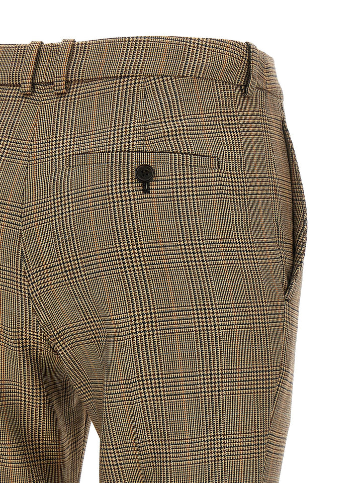 Saint Laurent Prince Of Wales Houndstooth Trousers Pants - Brown | 8cf07cbbbace0a614635c09cbc4d6680351d6fc0