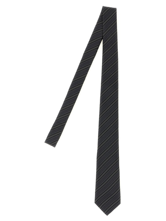 Striped Tie Ties And Papillon Gray