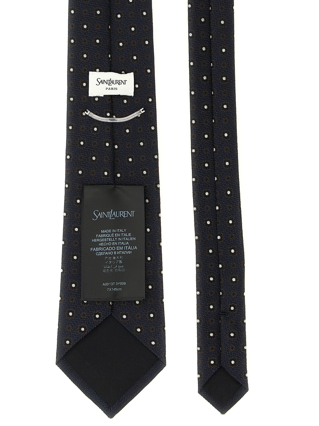 Saint Laurent Jacquard Tie Ties and Papillon - Blue | 55759ec7eb9b1743365b877938061b84db285eec