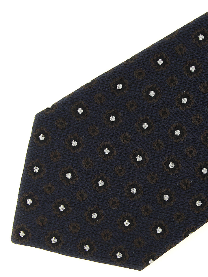 Saint Laurent Jacquard Tie Ties and Papillon - Blue | 2af7292c7d646c01fe050b93c34d7f9b649b18ac