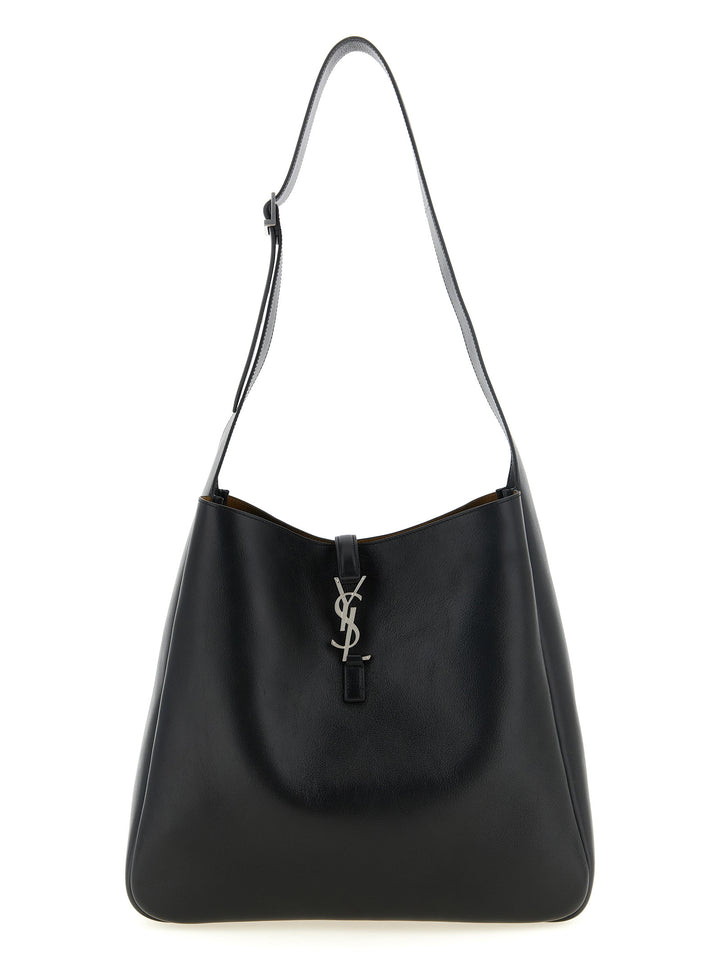 Saint Laurent Le 5 À 7 Gobo Shoulder Bags - Black | 729b4078f6e3106af8b41e69e86de89456c3e912