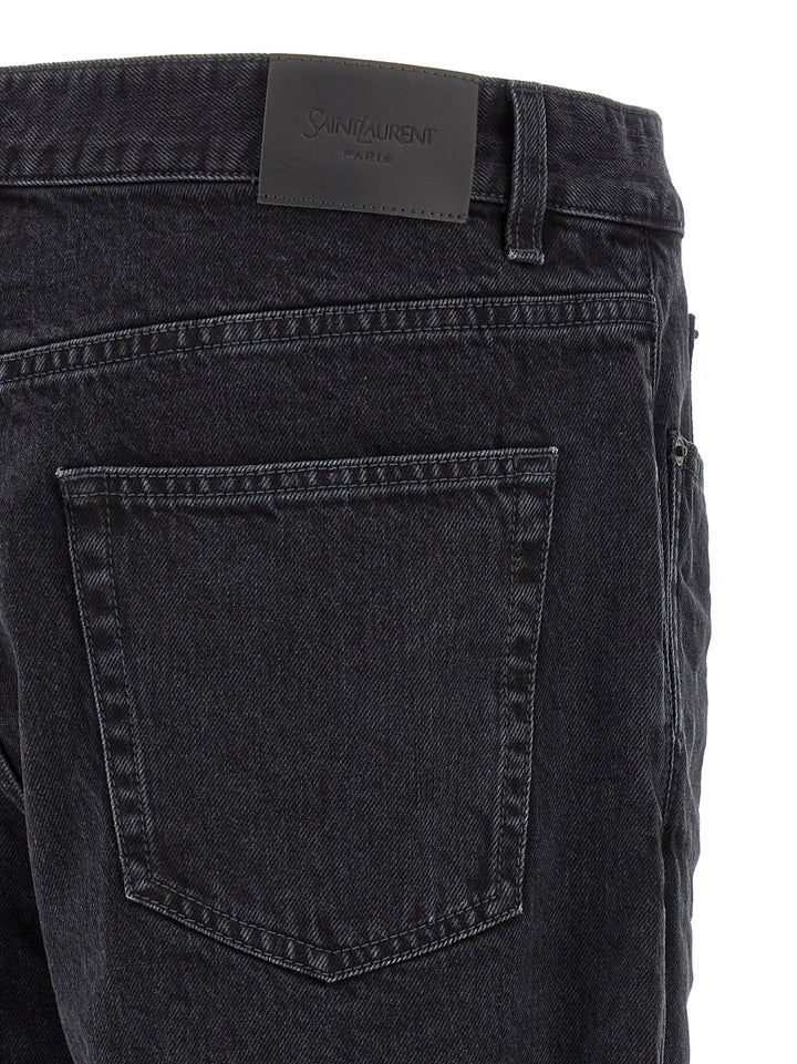Saint Laurent Relax Tapered Jeans - Black | 7e0fd8dbce12a73d2f72ddcba2a7f815644e4d9a