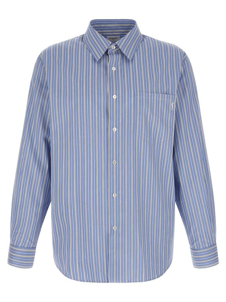 Saint Laurent Cassandre Shirt and Blouse - Light Blue | 79e33b223ce8cbbcb9632beb675120fd5c3c0cf5