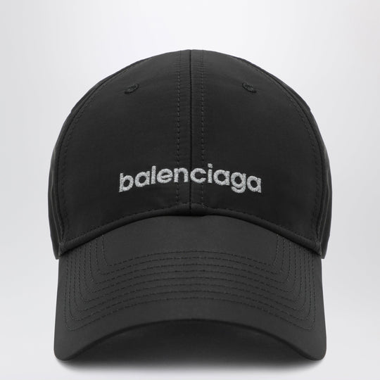 Black Techwear Cap With Reflective Detailing
