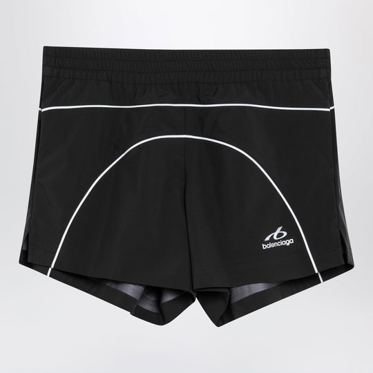 Techwear Shorts In Black Technical Fabric