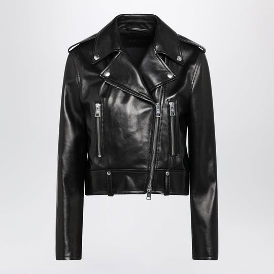 Black Leather Biker Jacket