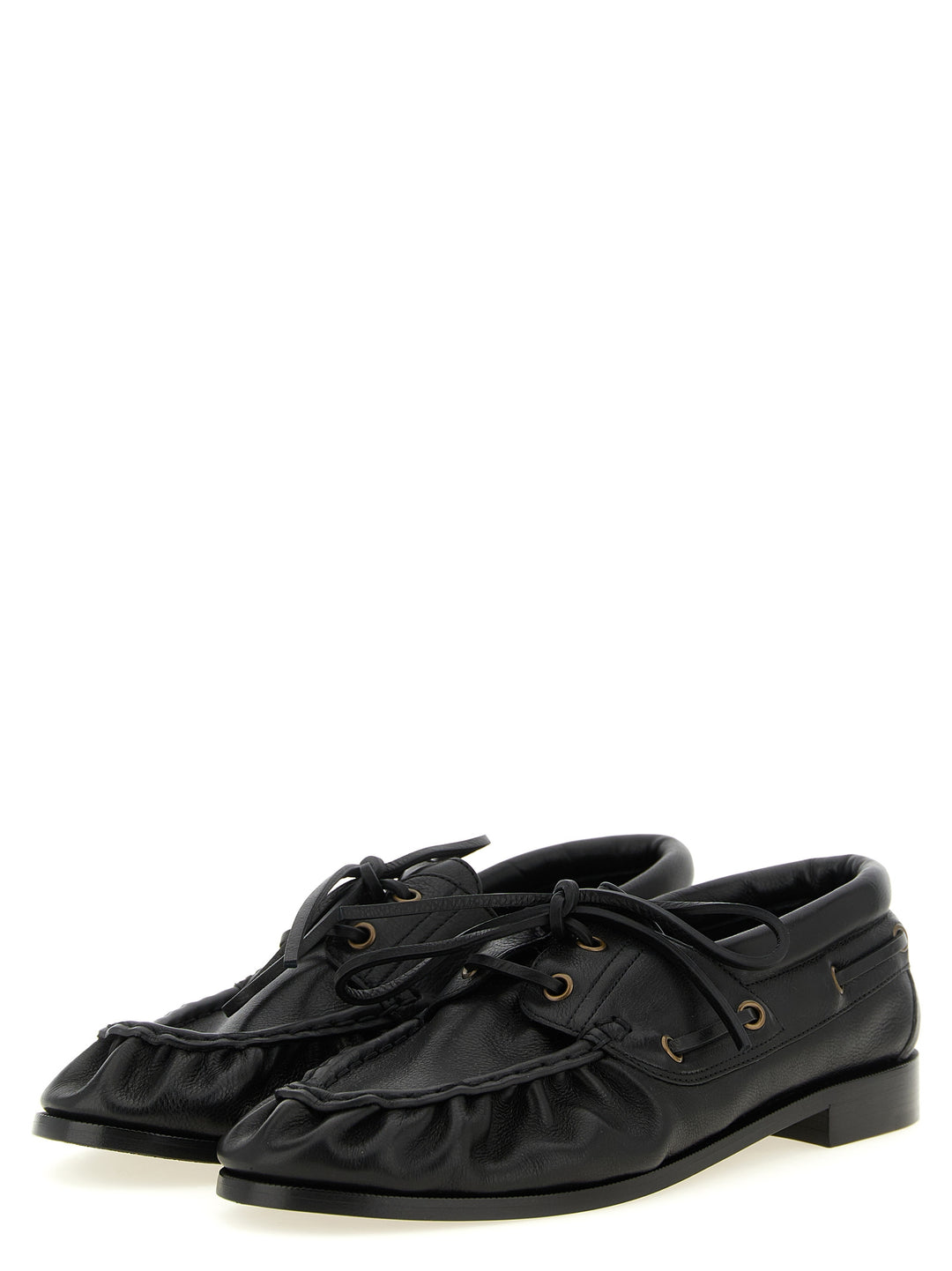 Saint Laurent Le Loafer Bateau Loafers - Black | 60aa417dff4696228afcb625422e9e1e2f8810f2