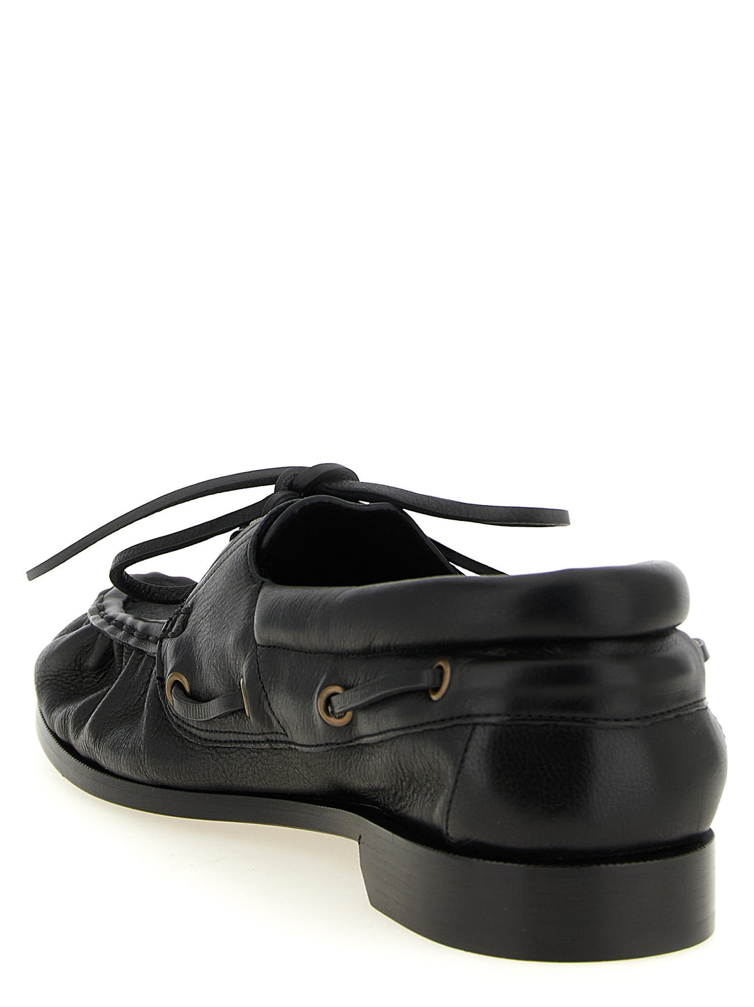 Saint Laurent Le Loafer Bateau Loafers - Black | 0052440e5ae6171fbced8a13a474af7d87e1829e