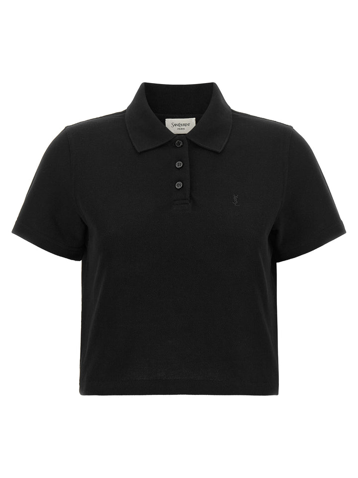 Saint Laurent Cassandre Polo - Black | c333c806ddf05cd2715880ce1f85d1234006b269