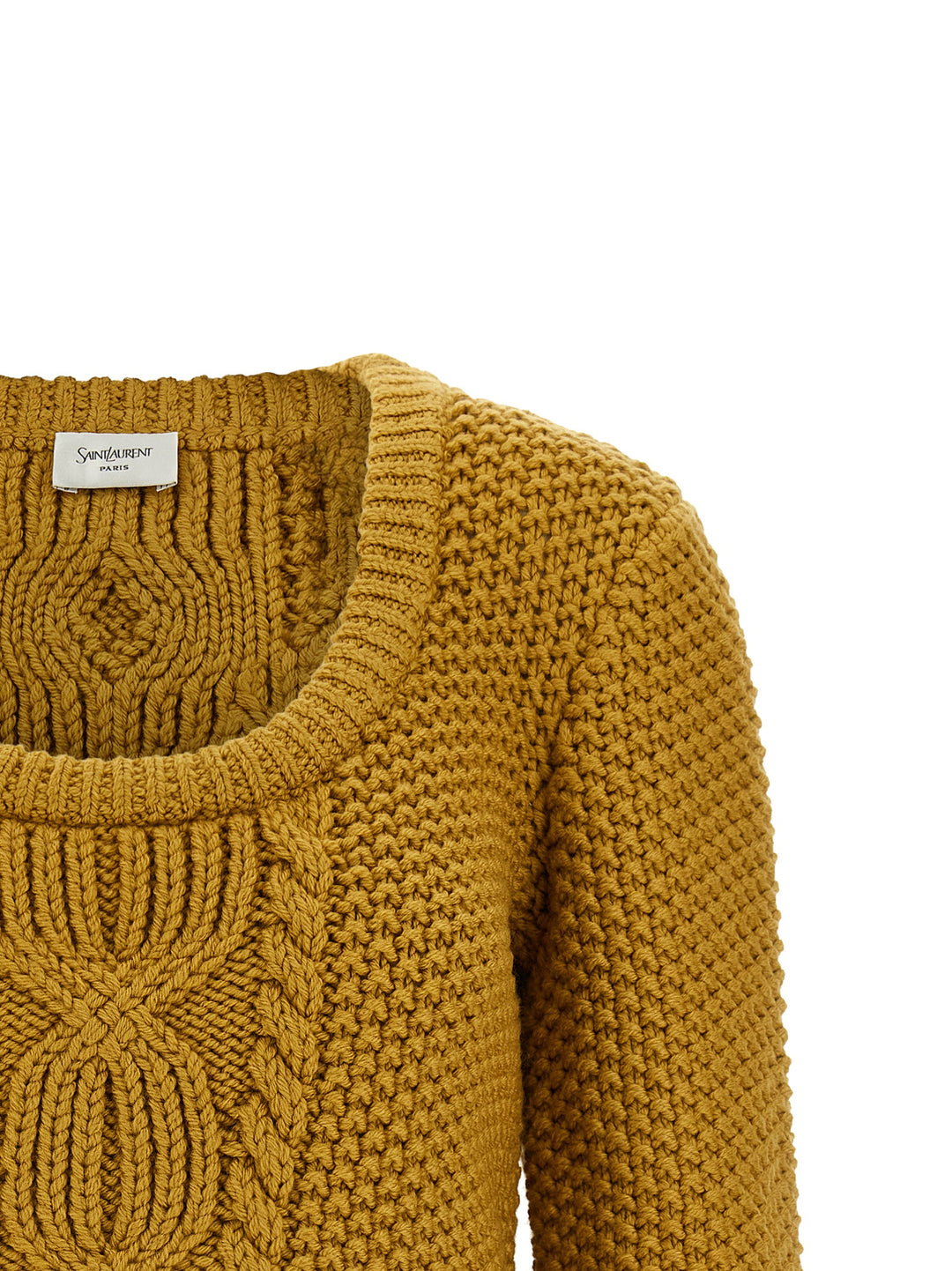 Saint Laurent Knit With 3/4 Sleeves Sweaters and Cardigans - Yellow | 1d6614600441505774d1b20f2c6fda5a6b971da2