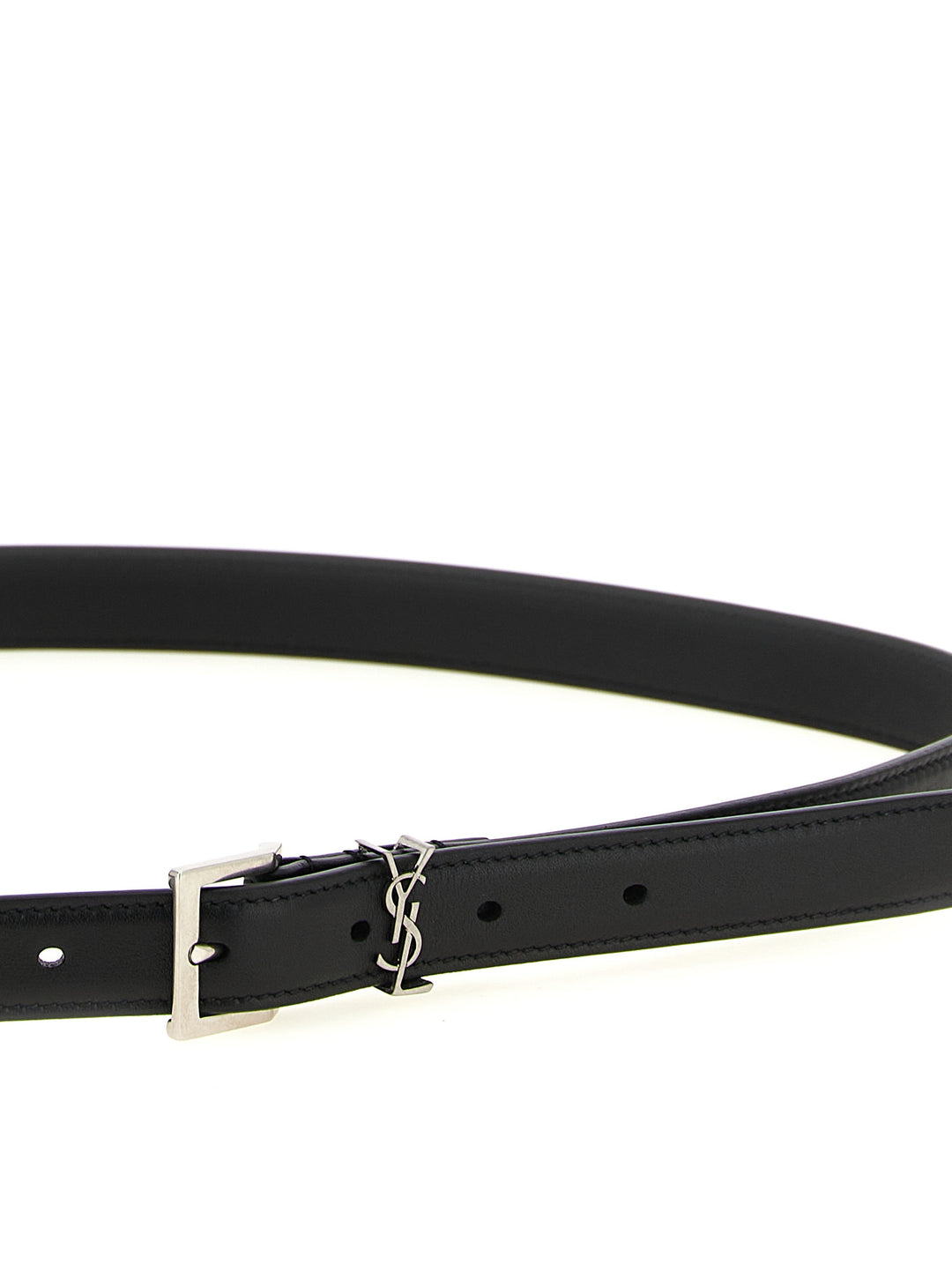 Saint Laurent Cassandre Belts - Black | 747fca34ca1899da1554c753a1e982f9f18ede1d