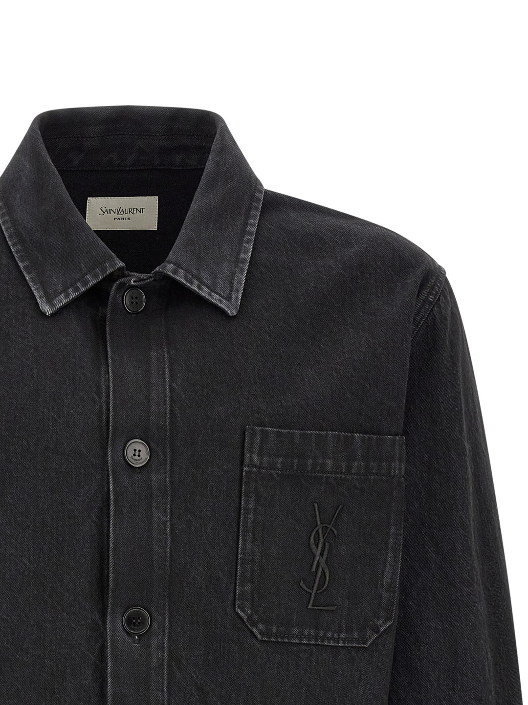 Saint Laurent Cassandre Shirt and Blouse - Black | 8233b4a11aaac4f01420e361f37eaf11bacacbf3
