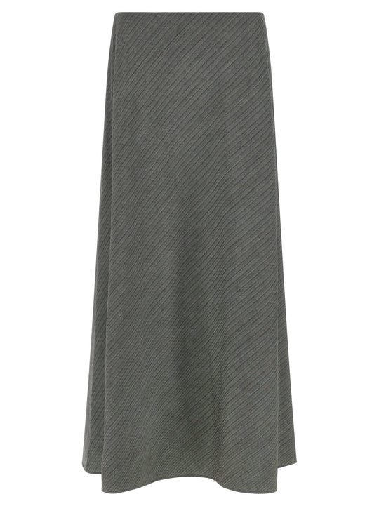Bell Chevron Skirt Skirts Gray