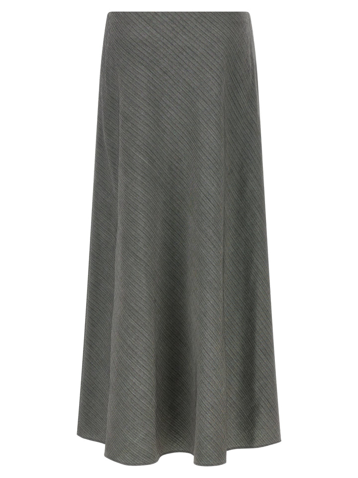 Alberta Ferretti Bell Chevron Skirt Skirts - Gray | a35f17664ea77c910b80f7b53daac1448562bbcc