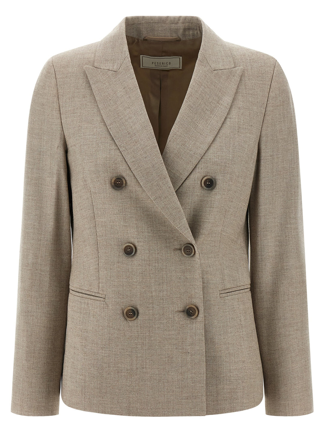 Peserico Double-Breasted Blazer BlazerS - Beige | 6e25df44cc1b68486ba4e0b0c2753c03cf8e8ebf