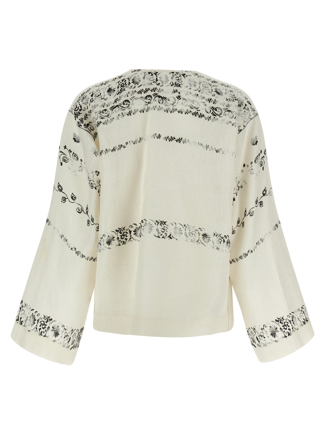 Alberta Ferretti Fortuny Shirt and Blouse - White/Black | a5fc9ad37e89a8c3677ee9e525c312c1cc5c3f24