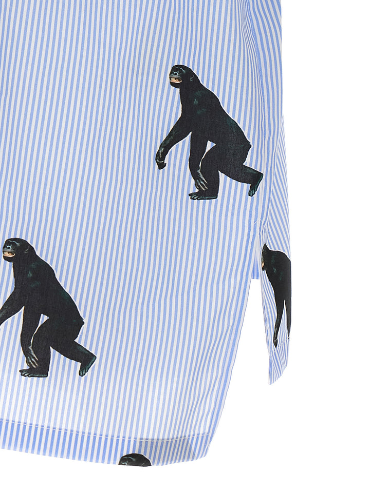 Scimpanzé Shirt And Blouse Light Blue