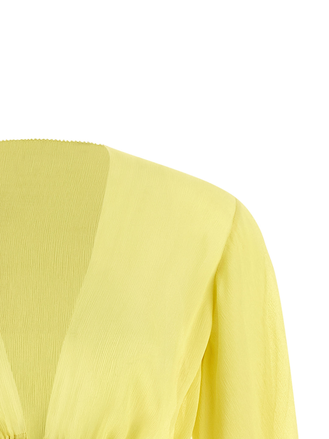 Alberta Ferretti Drawstring Shirt Shirt and Blouse - Yellow | b2e6ac5e77dd536e0452e66d8d0342280a008e46
