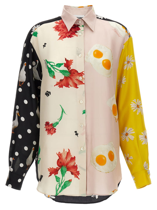 Patchwork Print Shirt Shirt And Blouse Multicolor