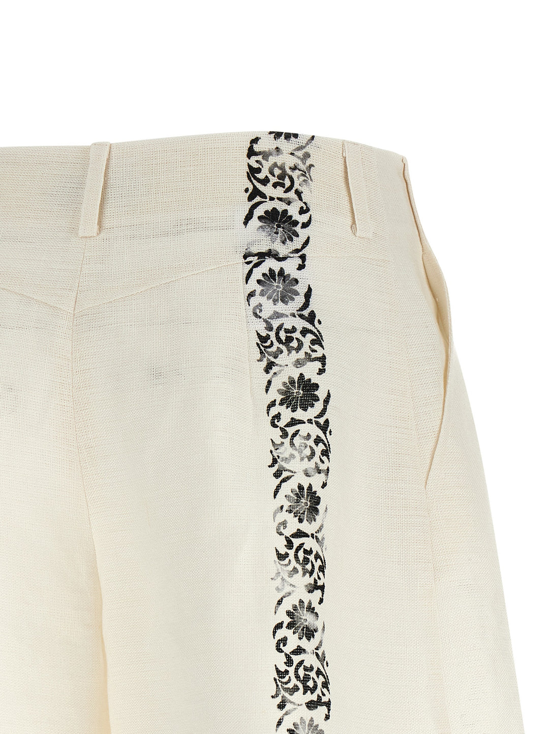 Alberta Ferretti Fortuny Bermuda and Short - White/Black | 277833df52beafd248283587ebfb1009ca4361b4