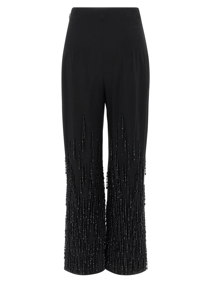 Alberta Ferretti Beaded Pants - Black | 049dae7068370657f13467440732153076f7b3a3