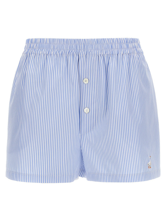 Poplin Shorts Bermuda And Short Light Blue
