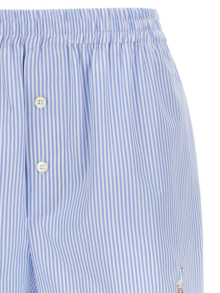 Poplin Shorts Bermuda And Short Light Blue