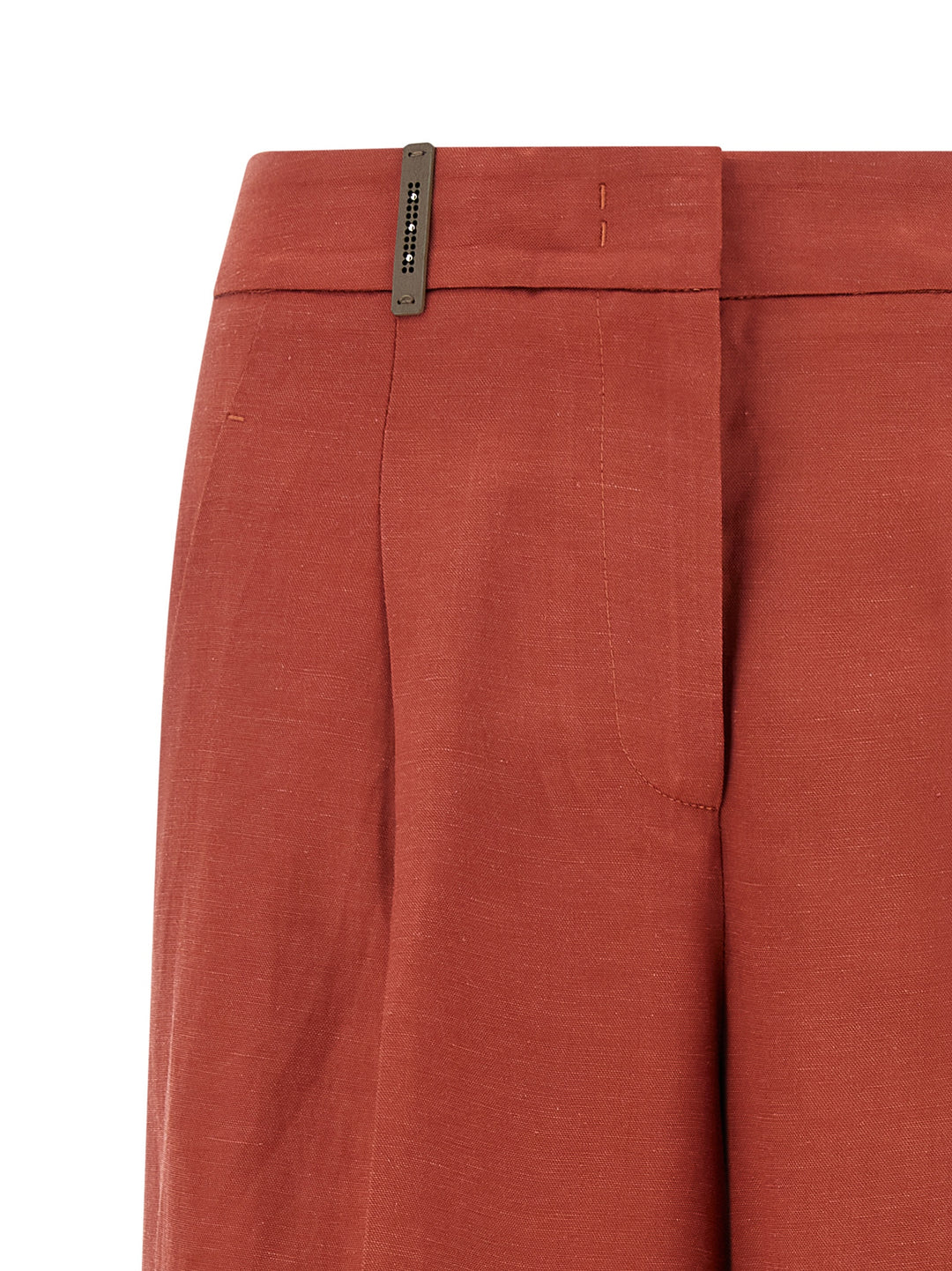 Peserico Linen Viscose Bermuda Shorts Bermuda and Short - Red | afae3e5165b3596d9929ce8eeb9a1d14076b2a79