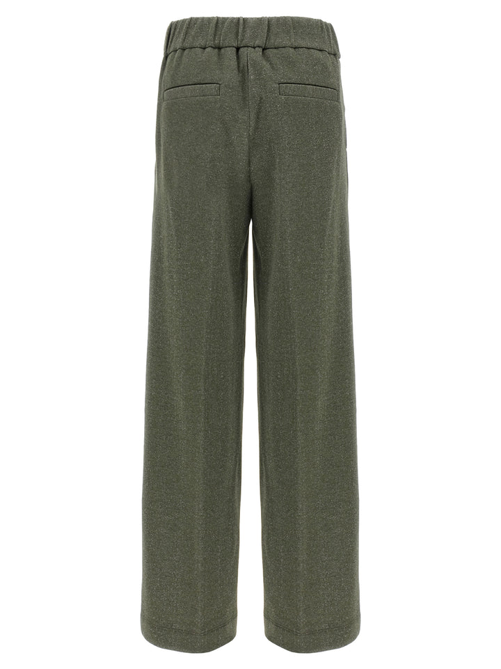 Peserico Lurex Joggers Pants - Green | aae8575c2ed4e7b8ef937d509eef22529841c499