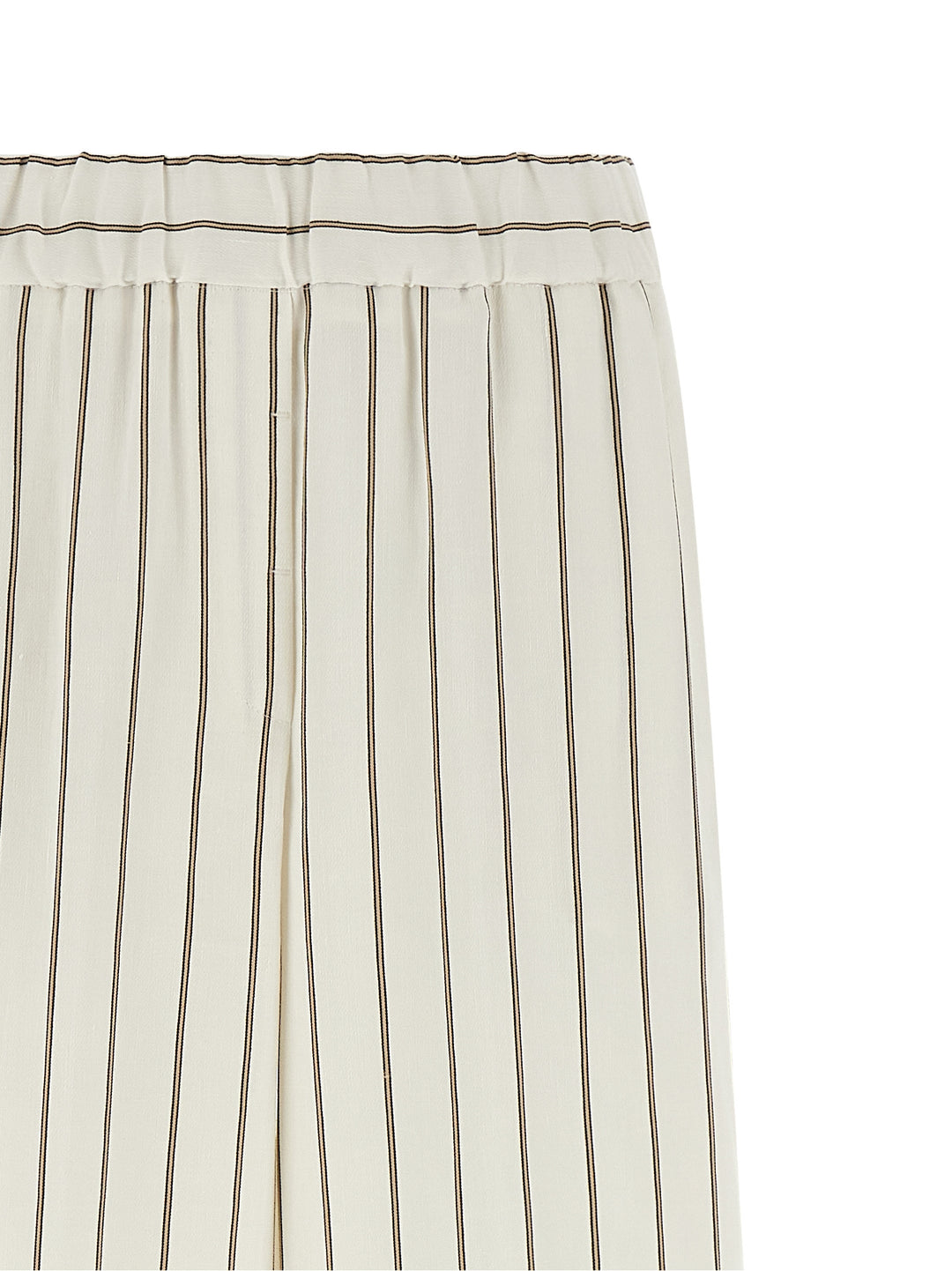 Peserico Pinstriped Twill Pants - White | 7e25e133c2ddc93143bffa8c70b6a42831e58564