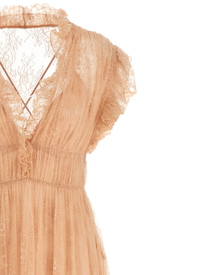 Alberta Ferretti Lace Dress Dresses - Pink | 086f4af930b7ae569cd0d6b9edb5ae209244a6ff