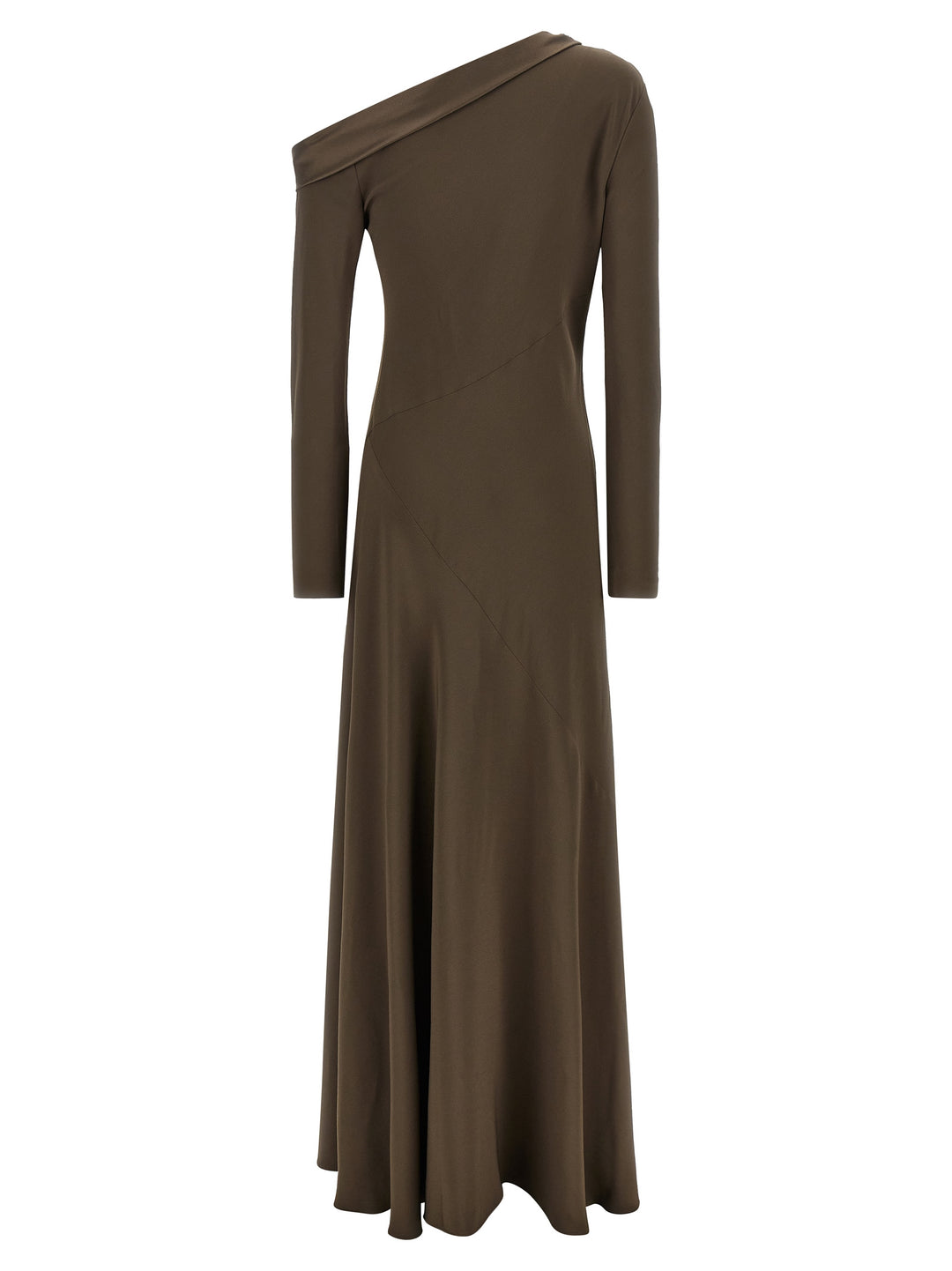 Alberta Ferretti Bare Shoulder Dress Dresses - Brown | d3b27322f131c0a652f5cf1b4703a332a3567bdc