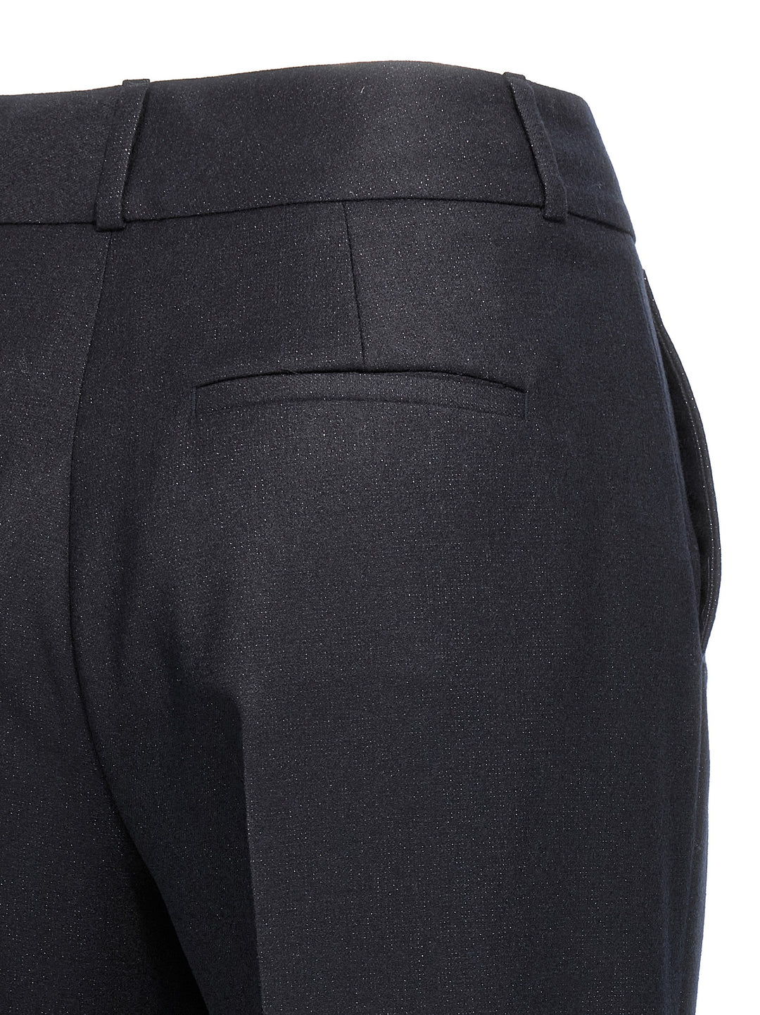 Peserico Lurex Flannel Pants - Blue | 76b5056f85dfaabc9df49940964d4fc60cbd83f3