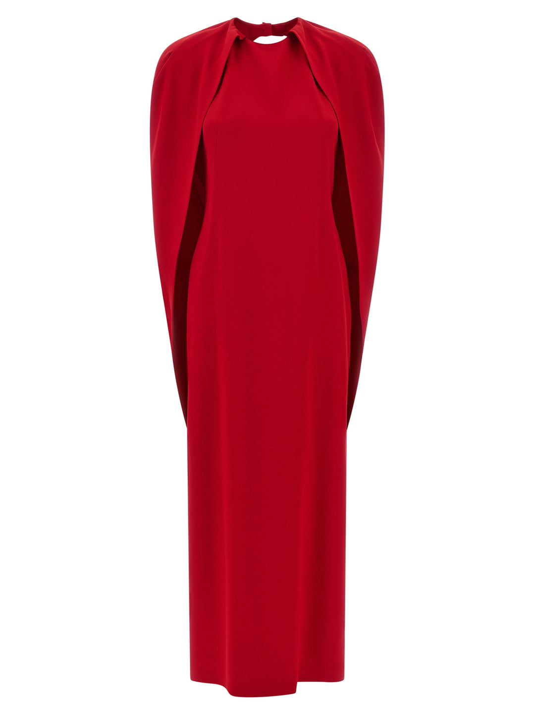 Alberta Ferretti Cape Dress Dresses - Red | 27aac1d732986d8fc4945db76c29d8f9b33a4712