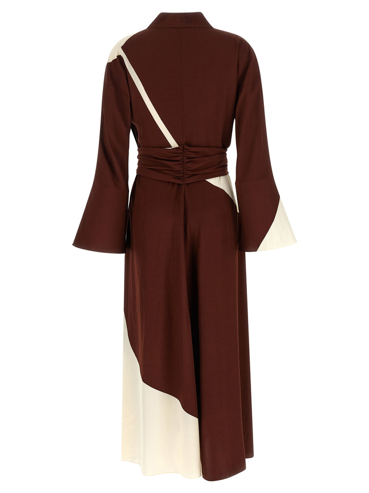 Alberta Ferretti Printed Dress Dresses - Bordeaux | 18a5637299253752677b4356755fffb79f33af7a