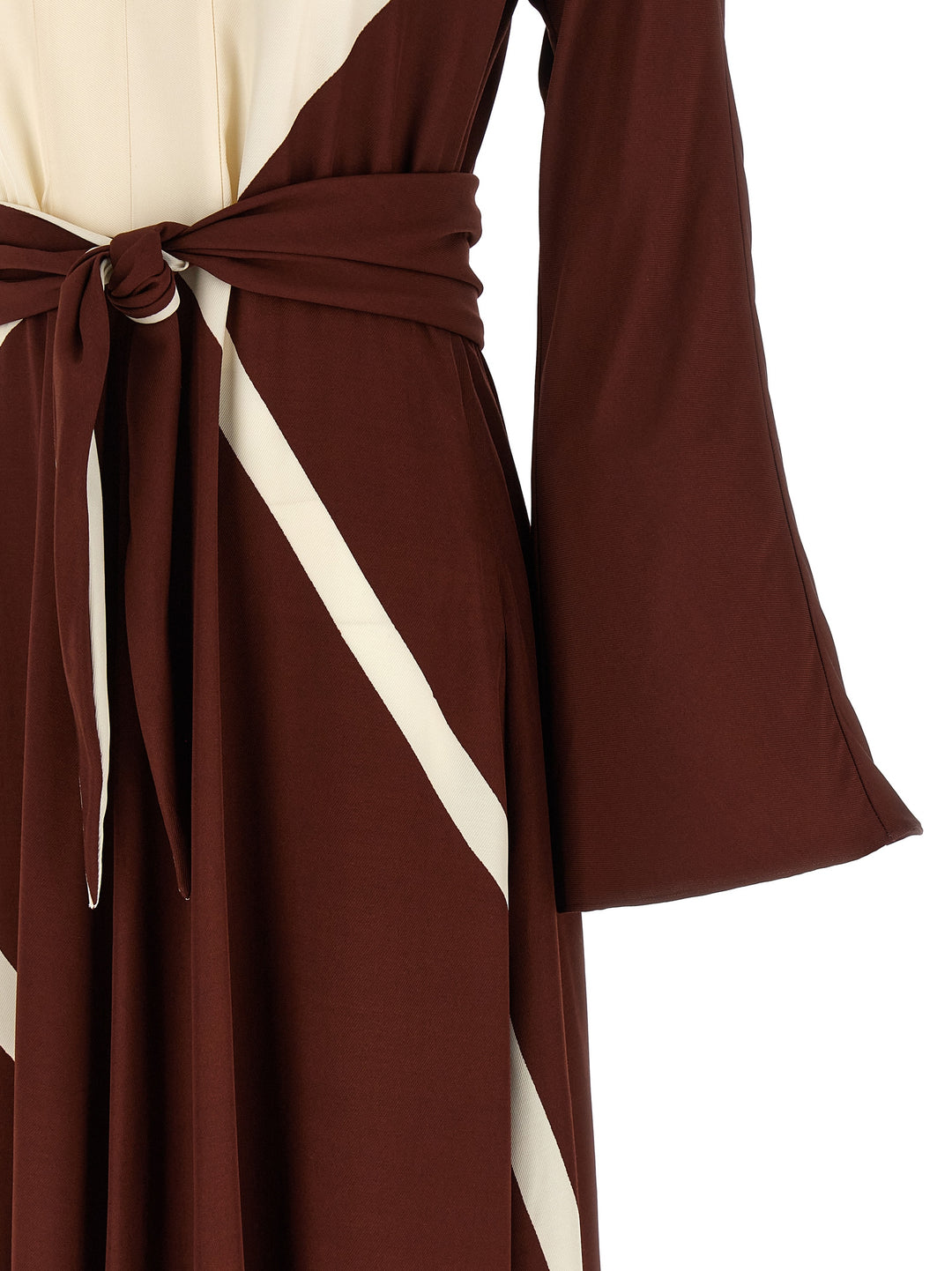 Alberta Ferretti Printed Dress Dresses - Bordeaux | 8281fcd2cf9a625d397541c96c9d69af1fc063ff