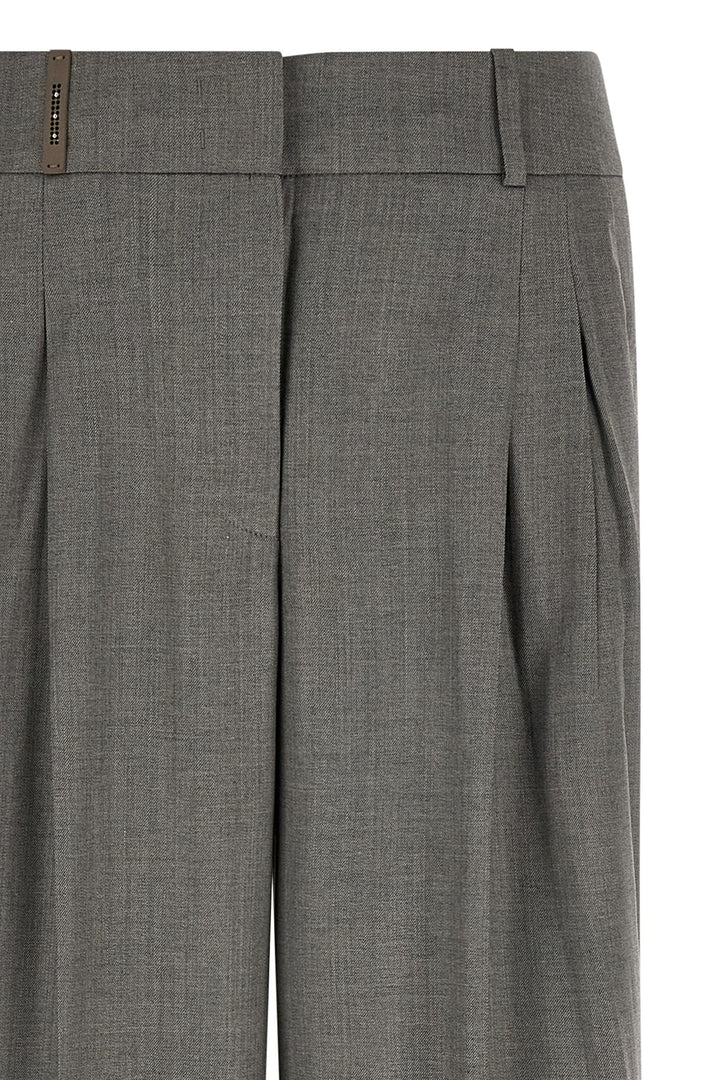 Peserico Palazzo Pants - Gray | 2de2e18084dc8be33a160e18c4c2e2397ede1908