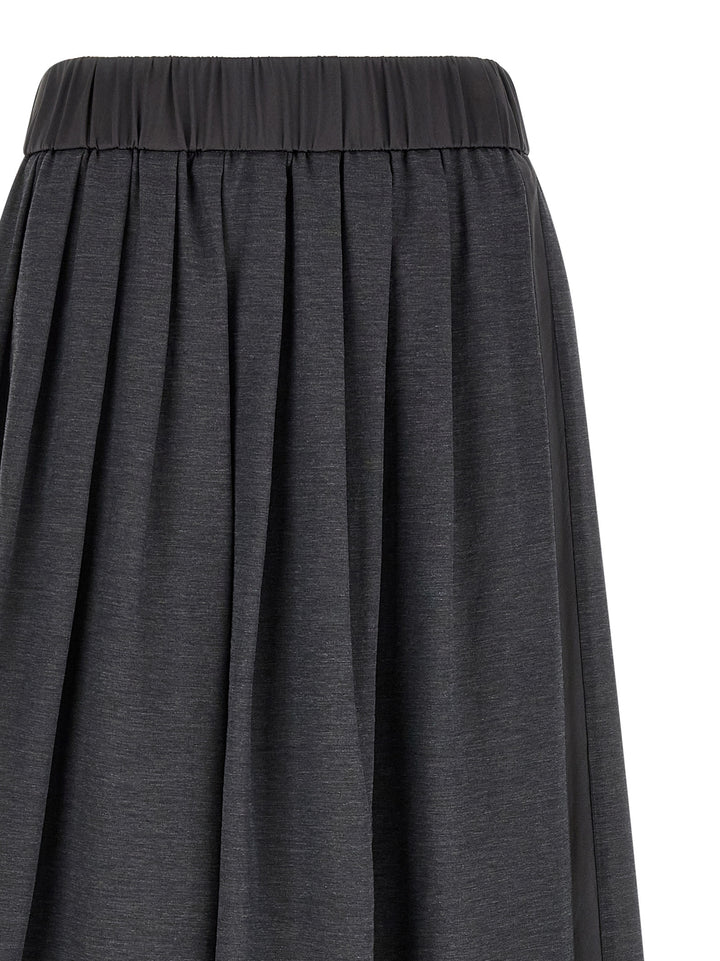 Peserico Skirt With Elastic Skirts - Gray | 76d53bfcfe42cbcbfcc992c3b94d2979c42e6268