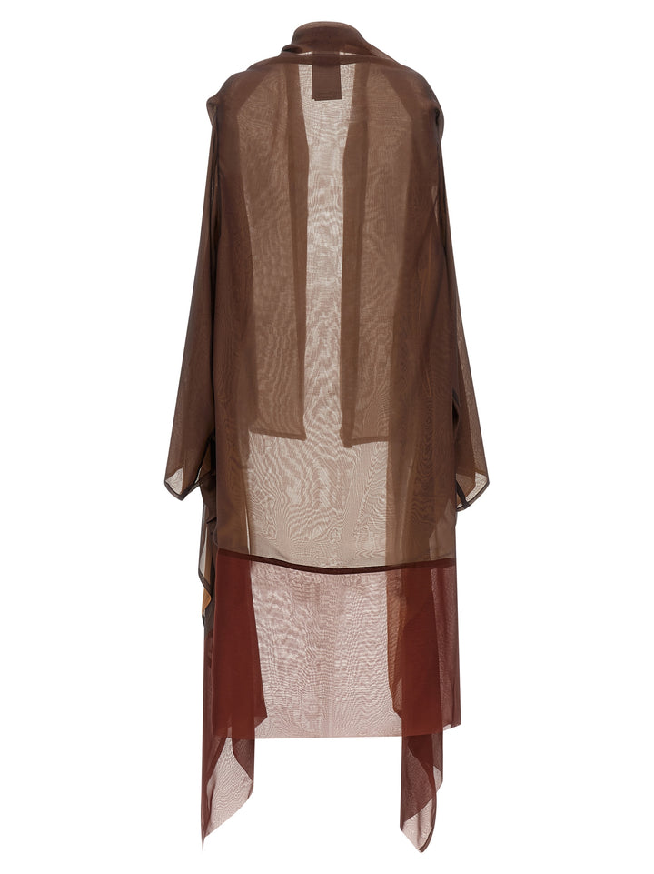 Alberta Ferretti Chiffon Cardigan Sweaters and Cardigans - Brown | a97d4a233720322da6f1142e5d64e96bad41dbde