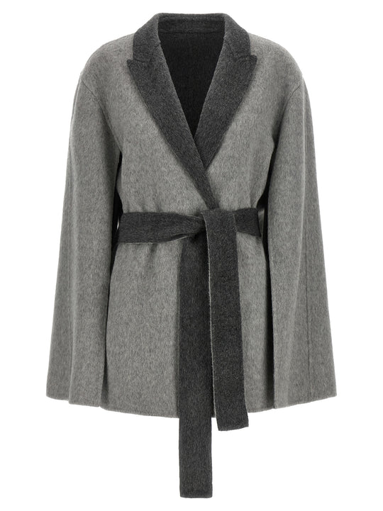 Cardigan With Cape Sleeves Sweaters And Cardigans Gray