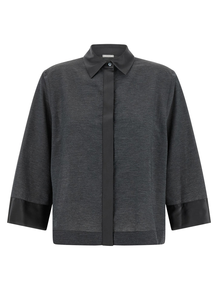 Peserico Jersey Shirt Shirt and Blouse - Gray | 15d8057716509e1ee44ace7498bc3a66265638af