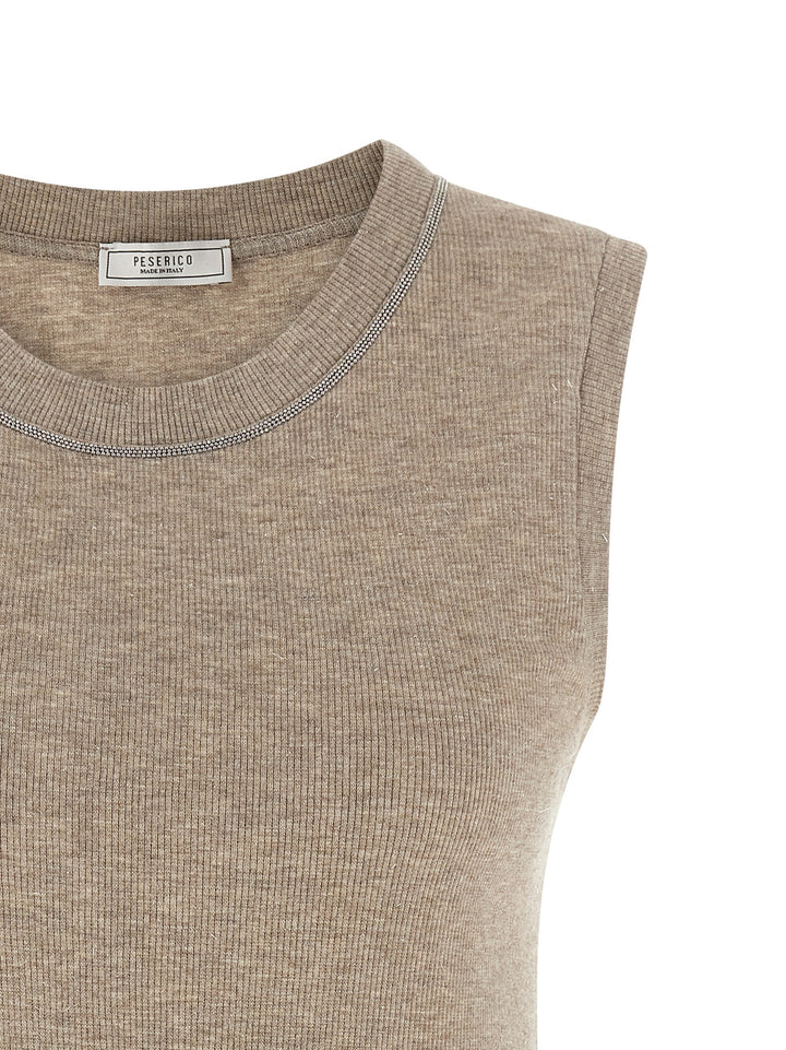 Peserico Punto Luce Tops - Beige | 339a76b19a0cf73c49978781bdb85ef9b8794c82