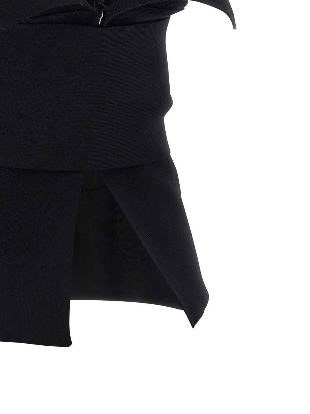 Alberta Ferretti Feather Top Tops - Black | 7eb470d6e8d4c312fe478553b804551ad86e0c2a