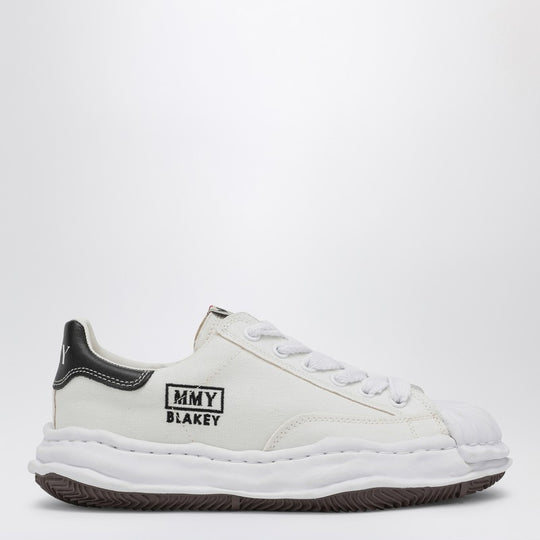 White Canvas Blakey Low-Top Sneakers