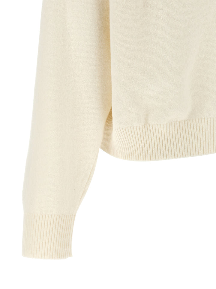 Alberta Ferretti Embroidered Flower Sweater Sweaters and Cardigans - White | ef5c00ee9f0f867a7d406078c675ed21ab80c952